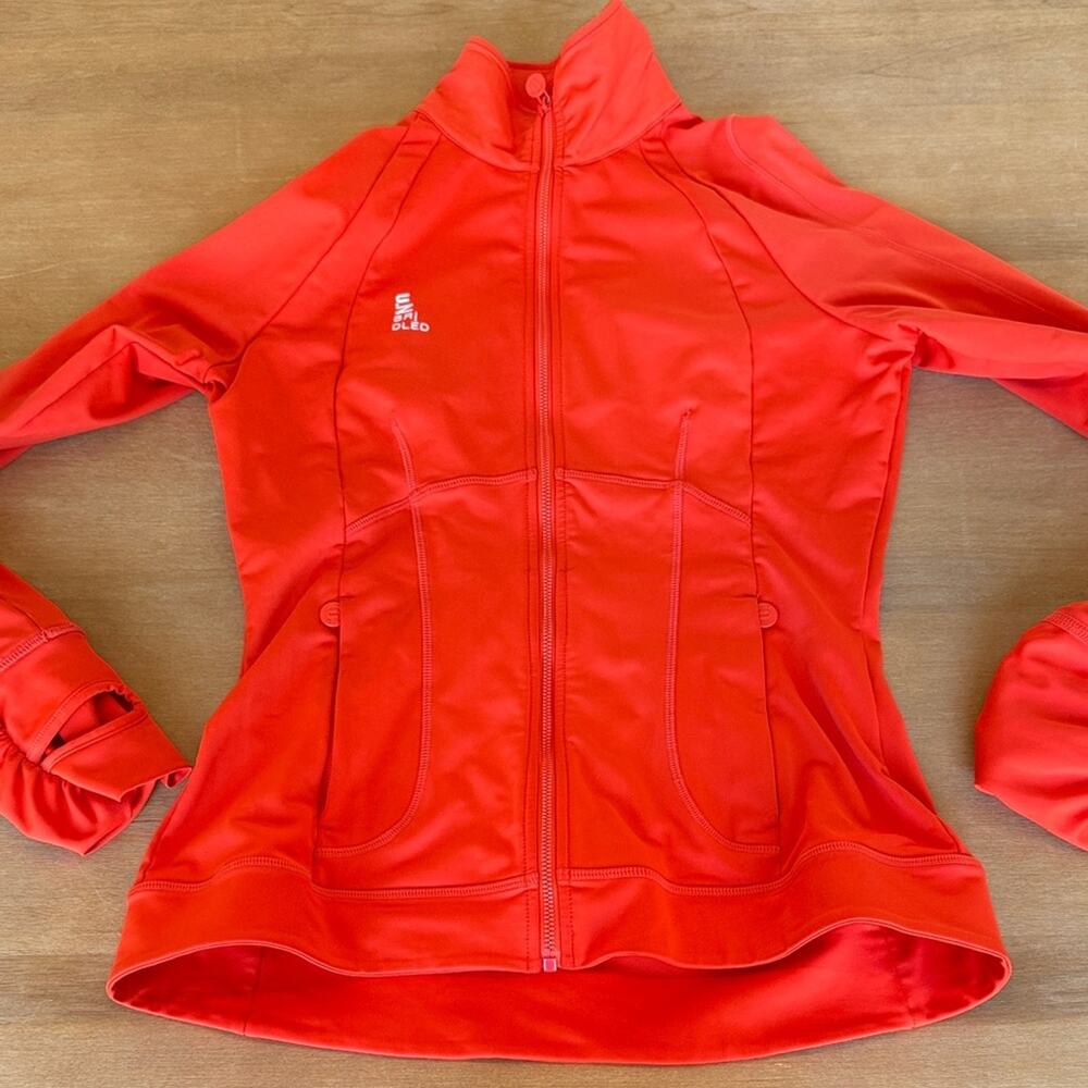 Women's Vibrant Orange Activewear Jacket. Odlo Unbridled